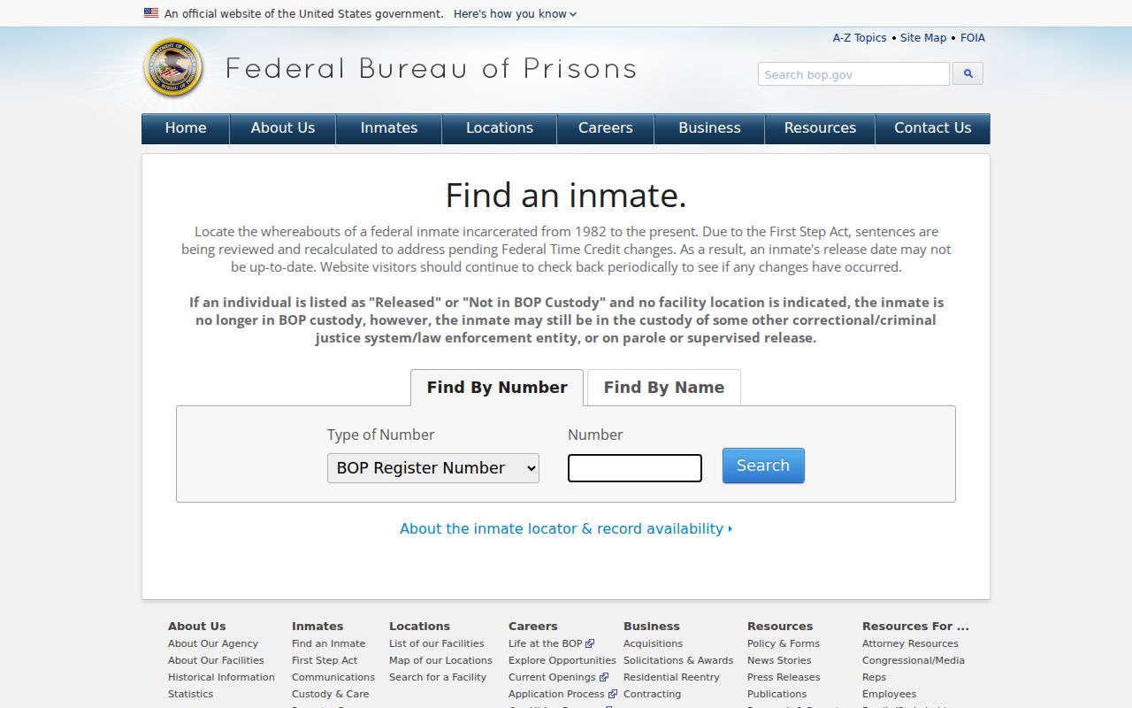 Wetzel County criminal history federal inmate locator